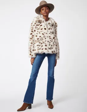 Spotted Faux Fur Jacket