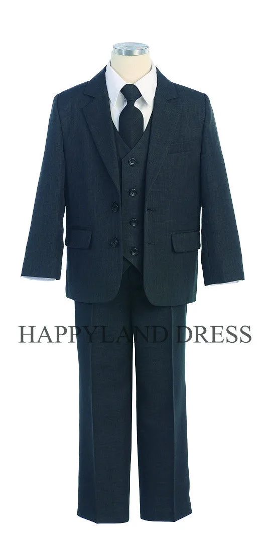 ST131 5-Piece Same Color Suit (Navy or Charcoal Grey)