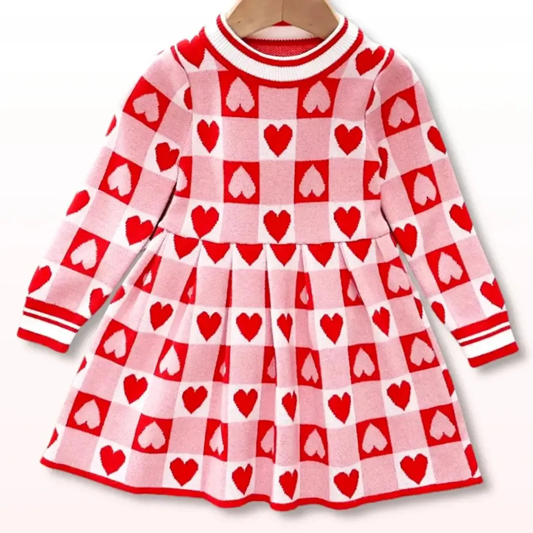 Sweetheart Baby 💕 Knitted Sweater Dress (2T-6Y)