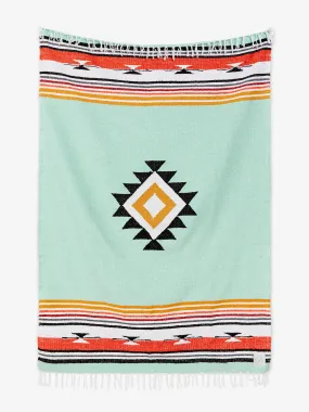 Teal Baja Mexican Blanket