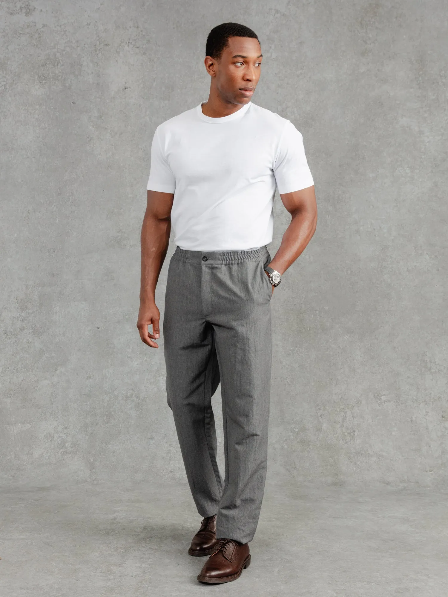 The Belgravia Trouser - Cobble Grey