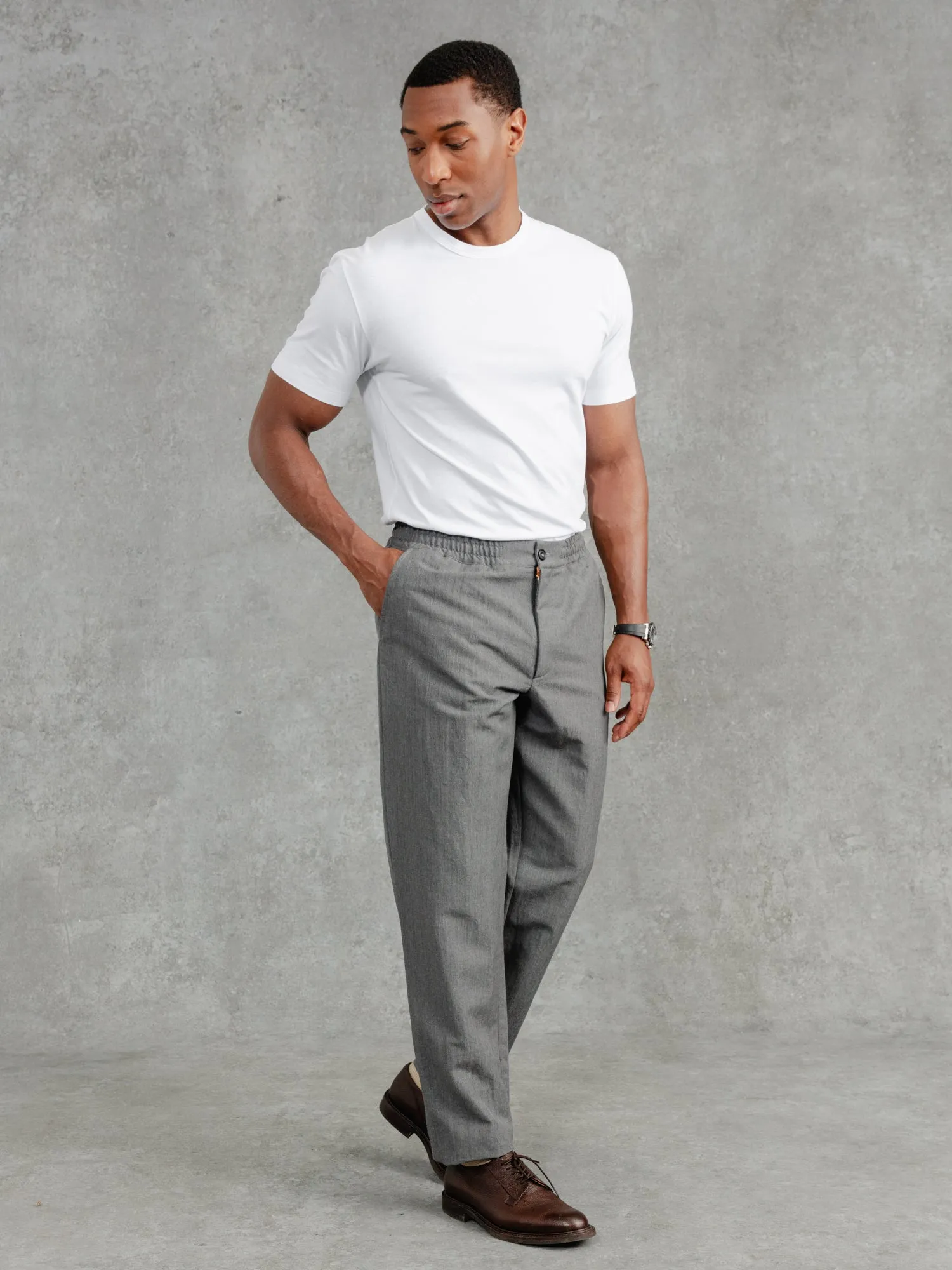 The Belgravia Trouser - Cobble Grey