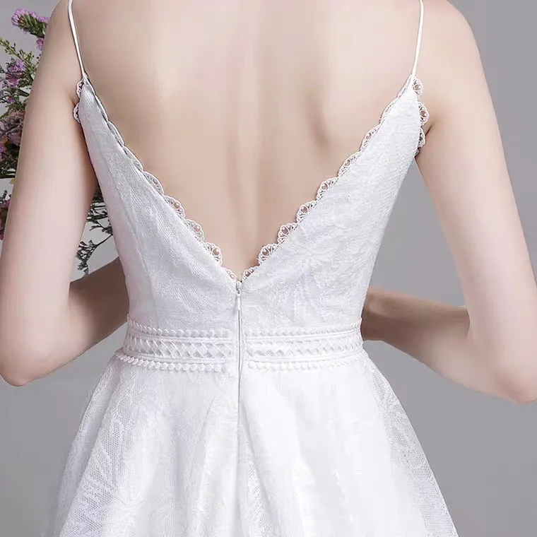 The Kerrelyn Wedding Bridal Sleeveless Lace Dress