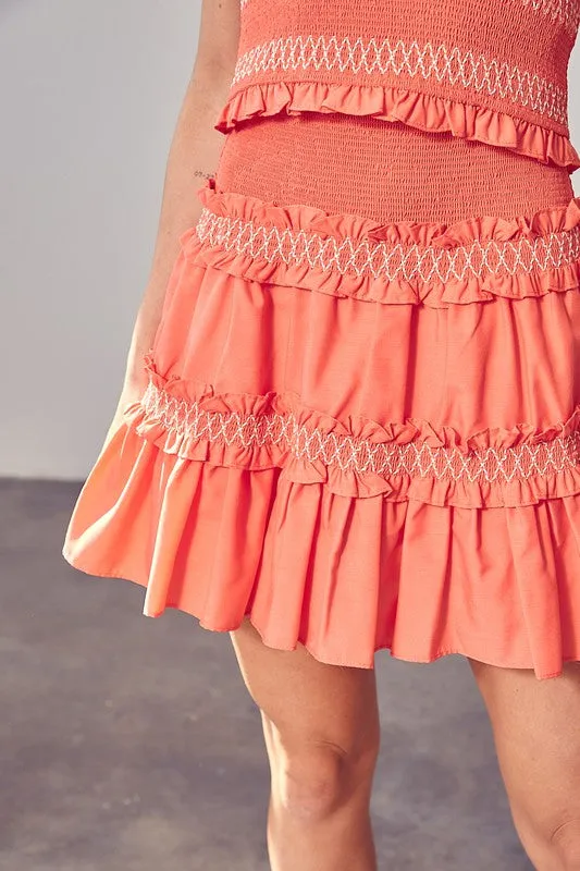 Tiered Ruffle Skirt