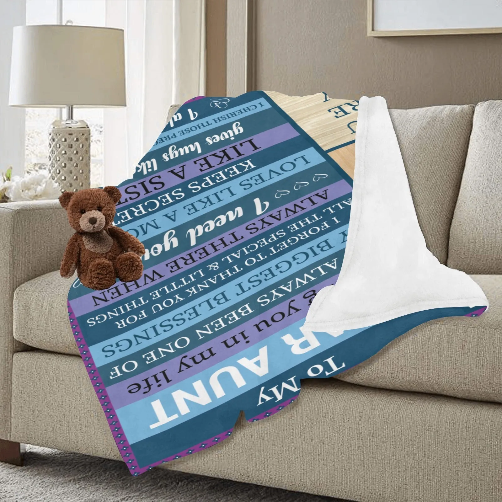 To my Dear Aunt Ultra-Soft Micro Fleece Blanket 50"x60" (Thick)