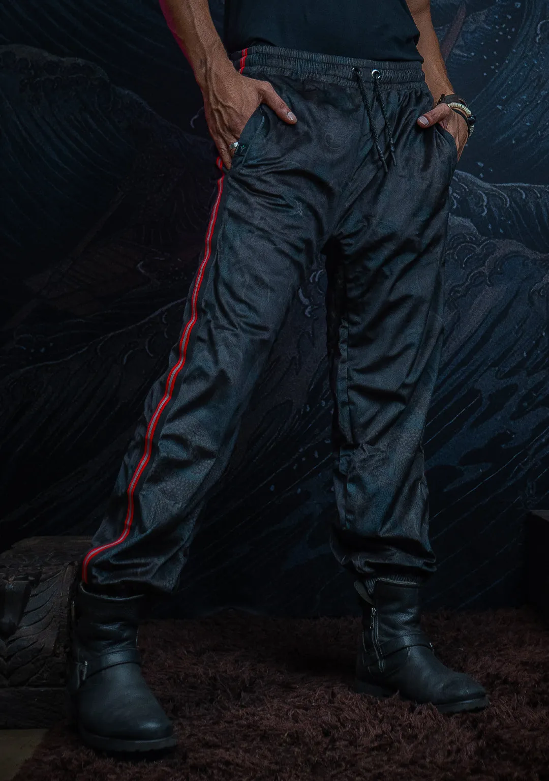 Tracksuit Pants Men / Velvet Fawn Red Line - DRAGONS