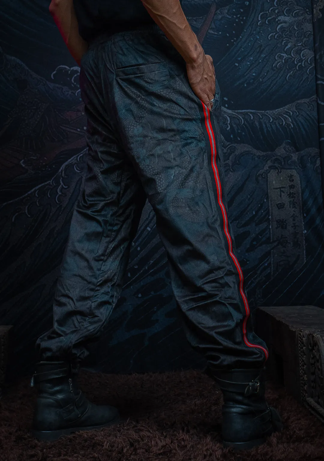 Tracksuit Pants Men / Velvet Fawn Red Line - DRAGONS