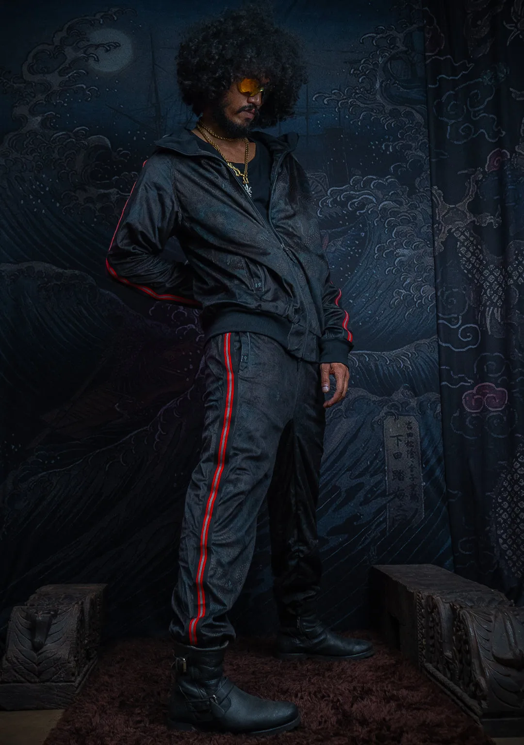 Tracksuit Pants Men / Velvet Fawn Red Line - DRAGONS