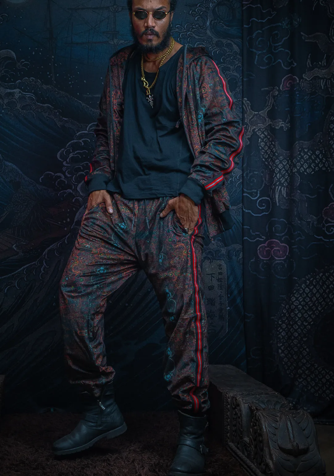 Tracksuit Pants Men / Velvet Fawn Red Line - SNL