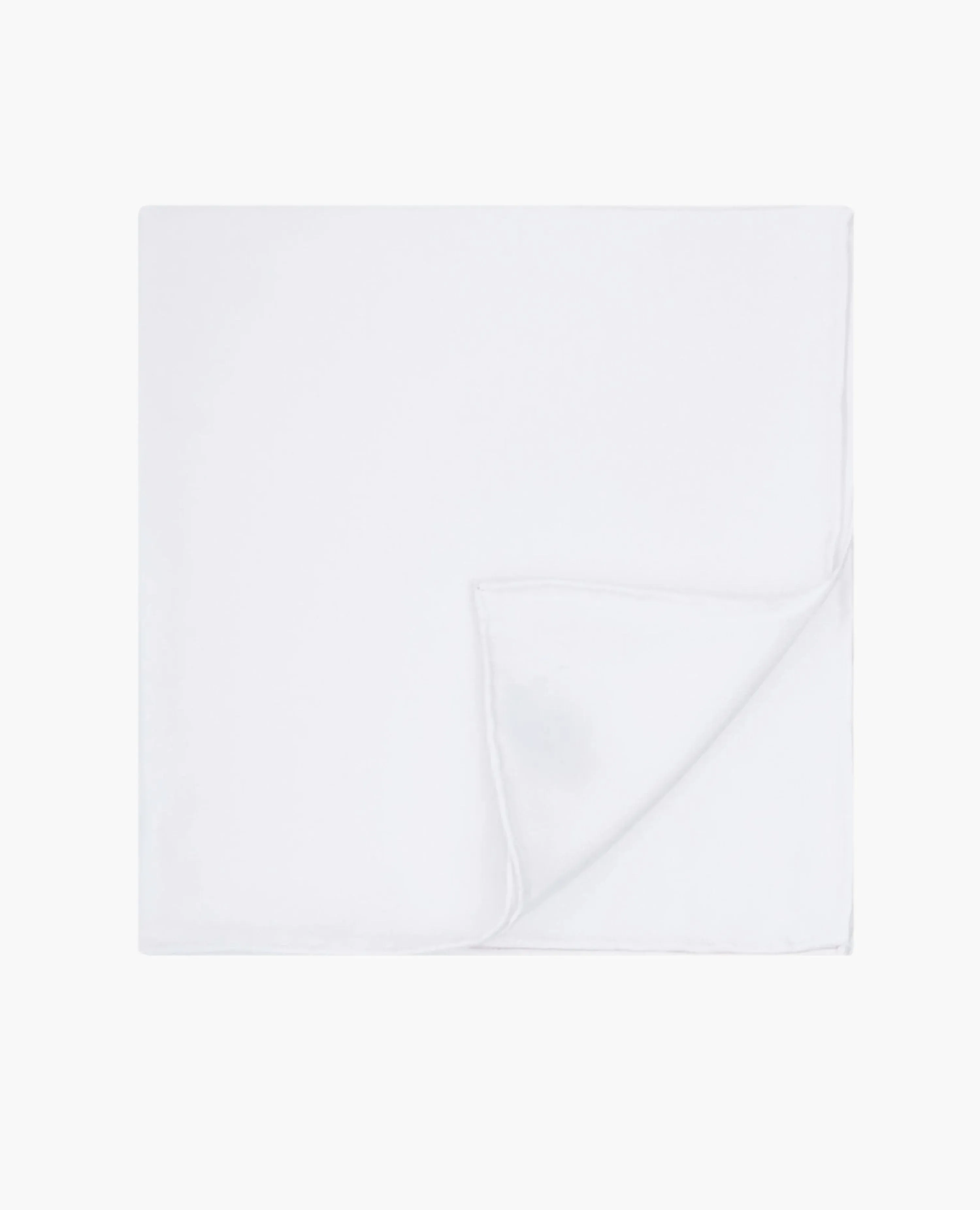 White Silk Pocket Square