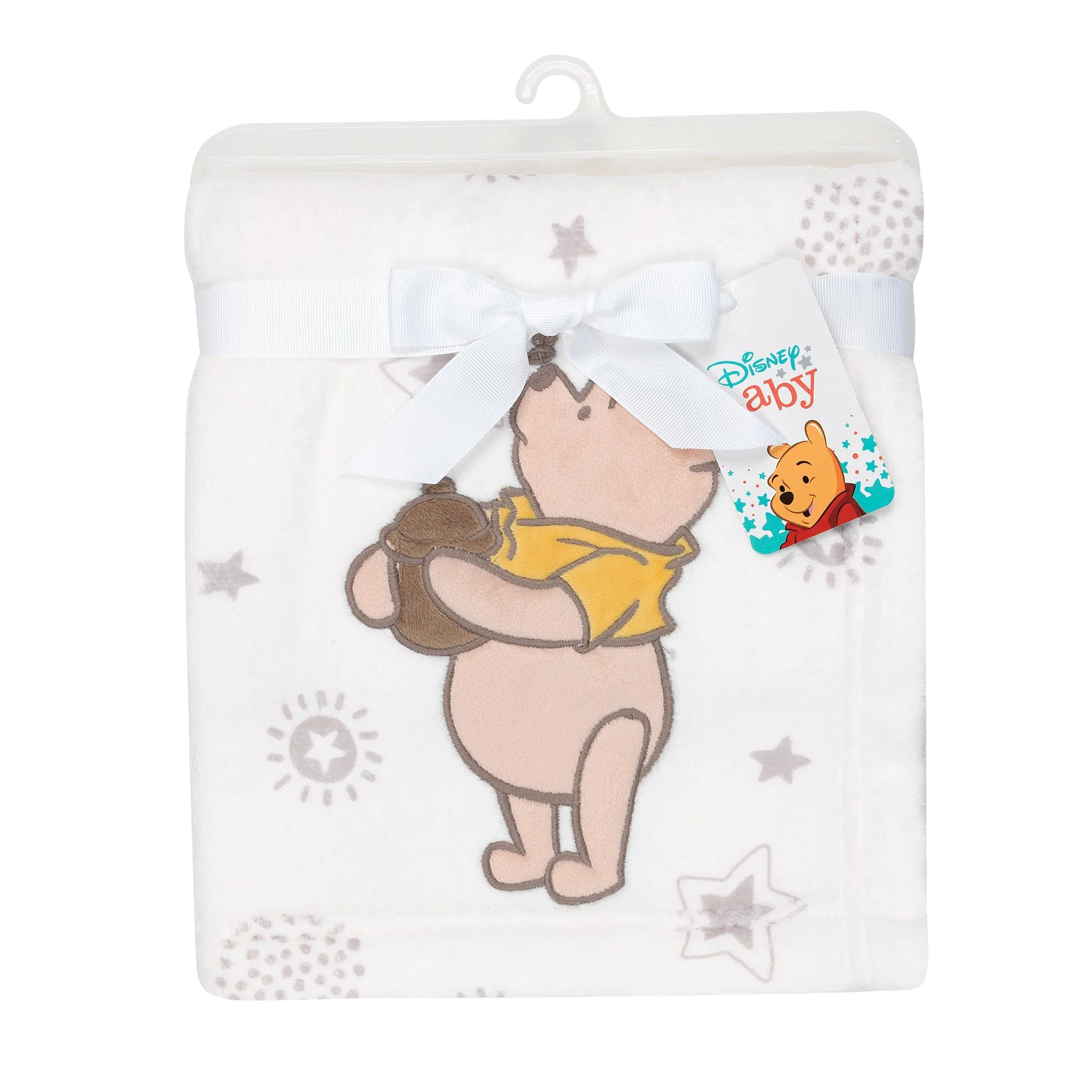 WINNIE THE POOH Appliqued Baby Blanket