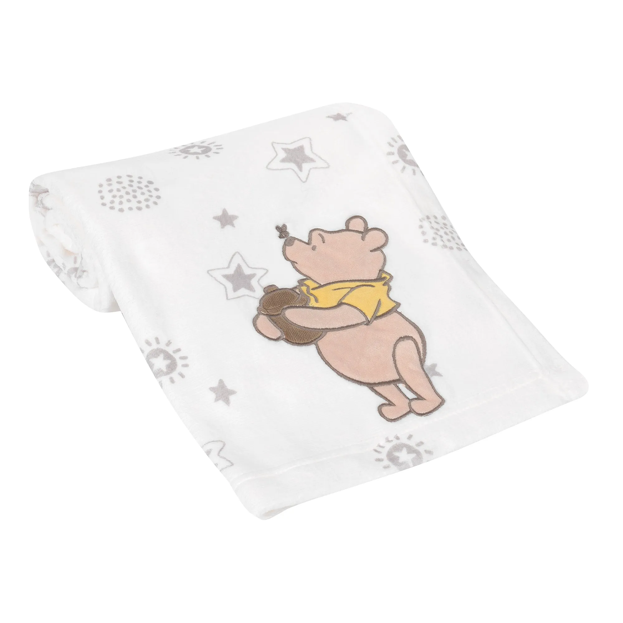 WINNIE THE POOH Appliqued Baby Blanket