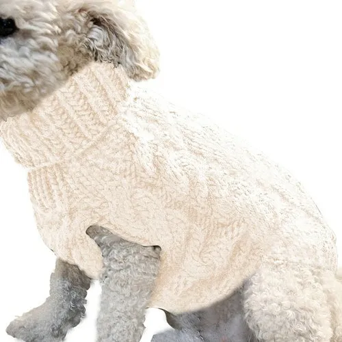 Winter Knitted Dog Clothes Warm Jumper Sweater For Small or Large pet