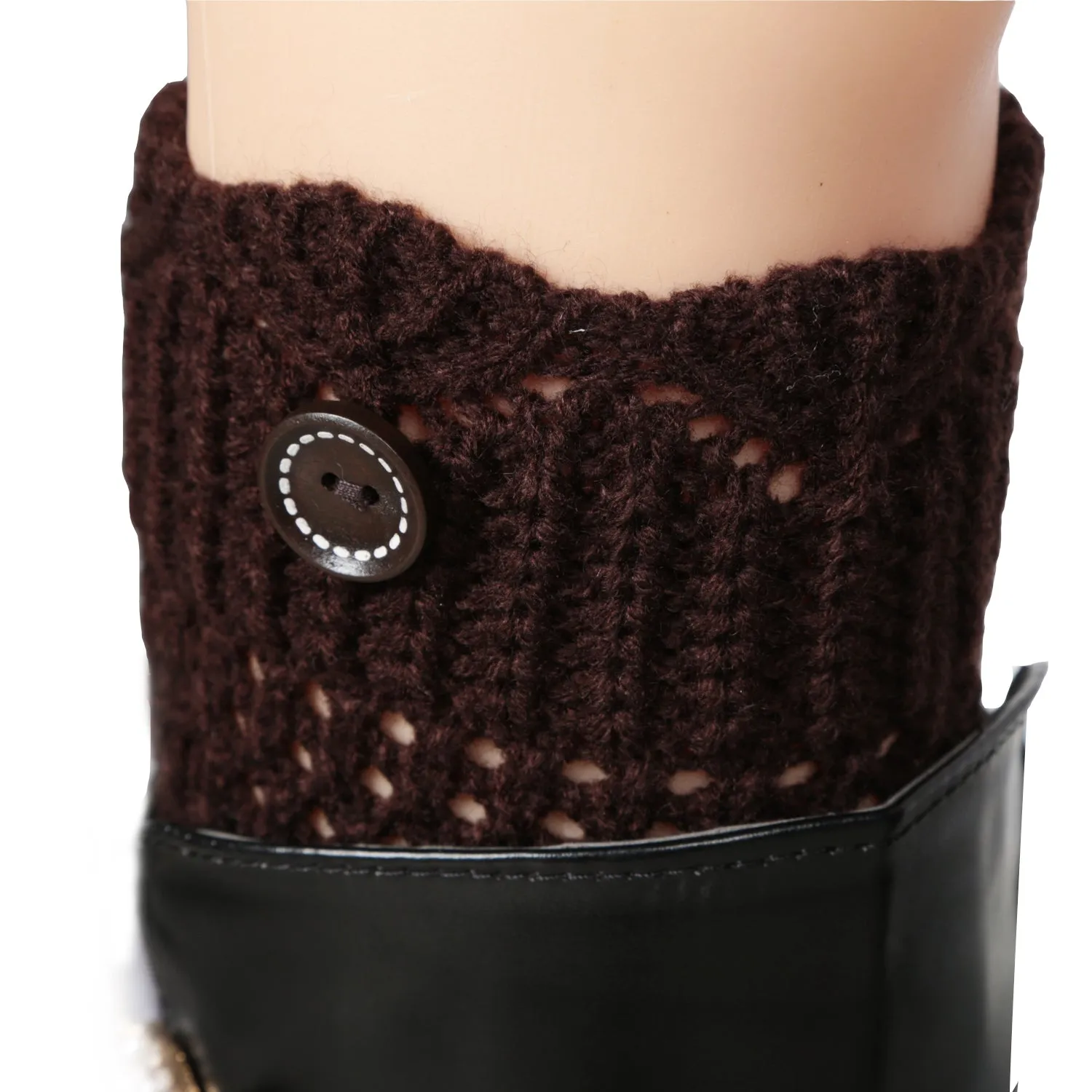 Women Winter Crochet Knit Leg Warmers