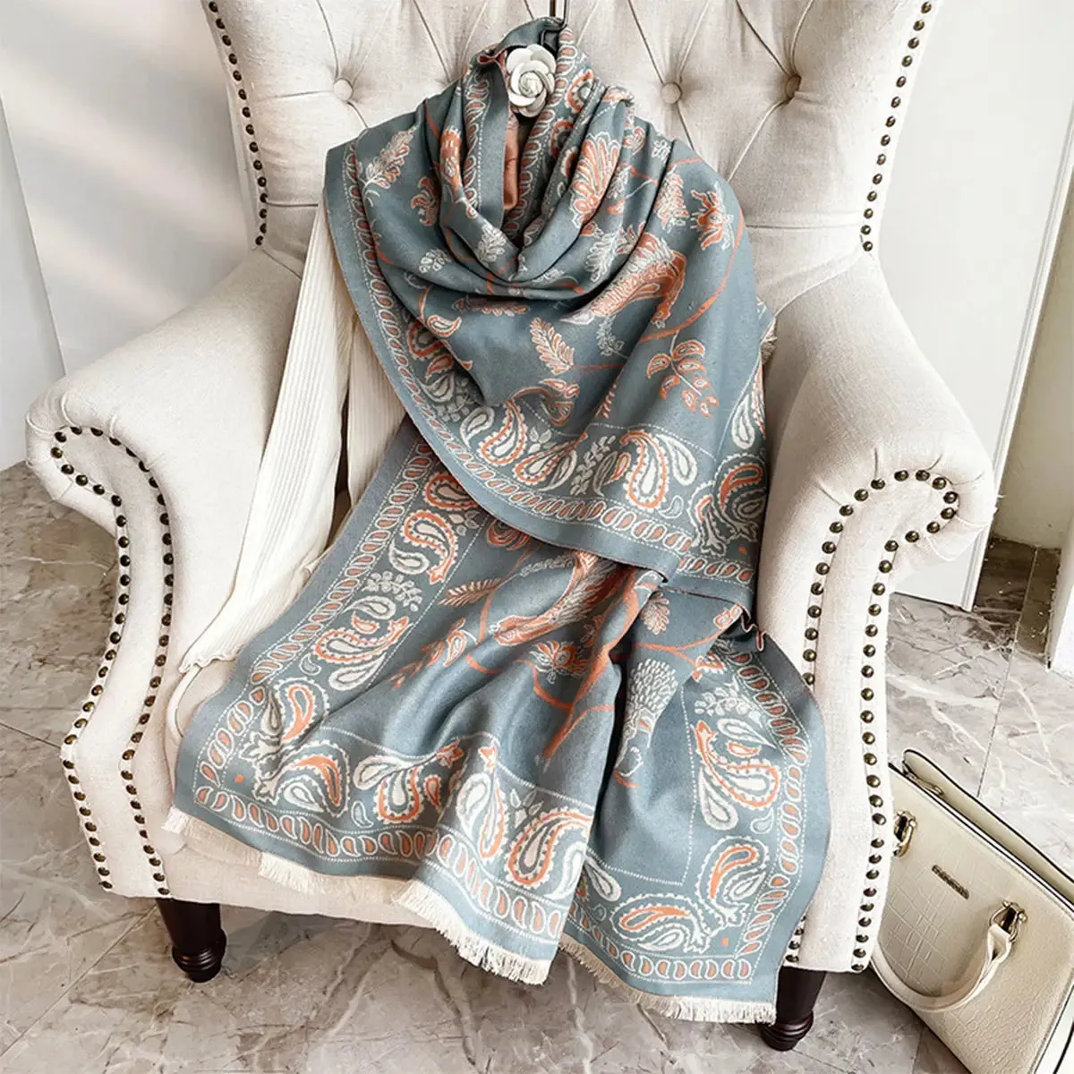 Women Winter Warm Shawl Wrap Thick Blanket Scarf