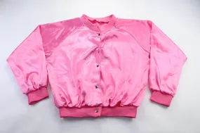 Women's Pink Ladies Embroidered Bomber Jacket