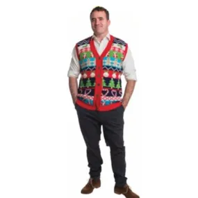 Xmas Cardy Vest - Adult