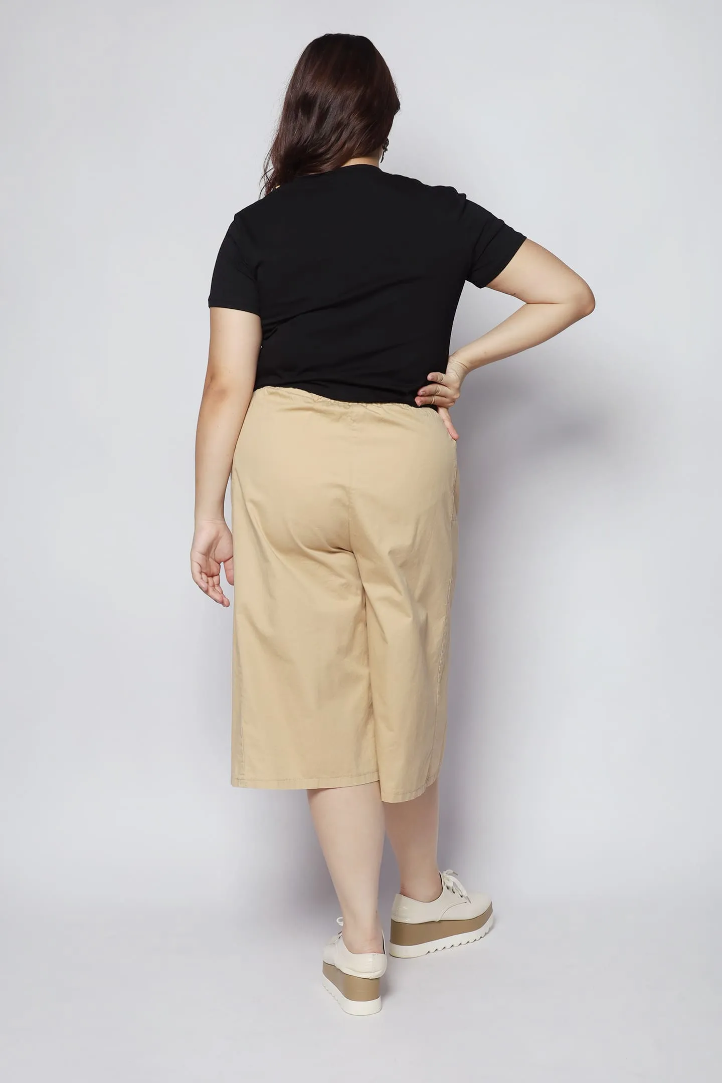 Zant Culottes Pants in Khaki