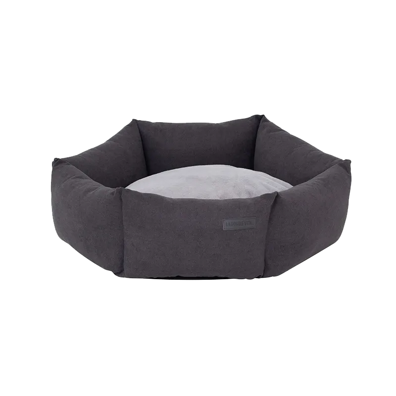 Zip Off Hexagonal Charcoal Sofa Bed with Removable Parts