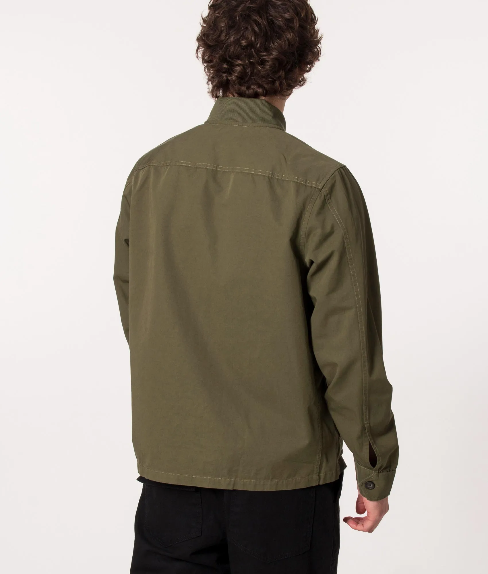 Zip Through Bomber Overshirt