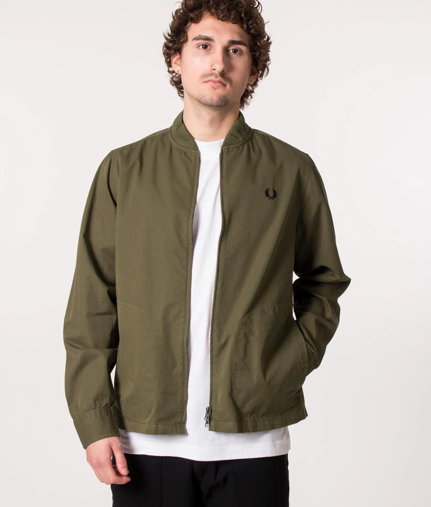 Zip Through Bomber Overshirt